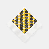 Serviette En Papier Ananas noir (Coin)