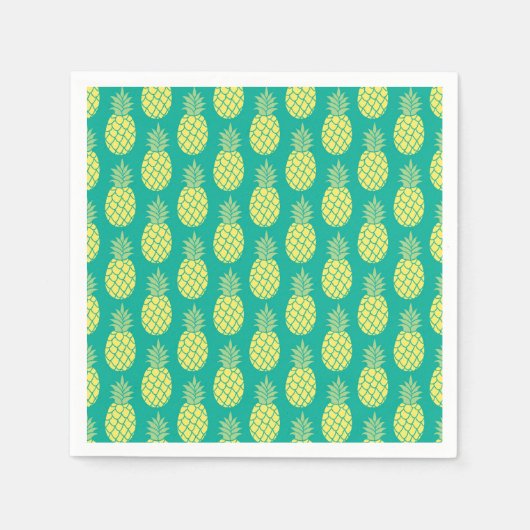 Serviette En Papier Ananas Pastel (Devant)