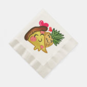 Serviette En Papier Ananas Pizza Love (Coin)
