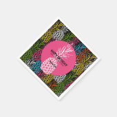 Serviette En Papier Ananas Sauvage et Sucré (Coin)