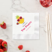 Serviette En Papier Ananas Tiki Party Personnalisé serviettes Luau (En situation)