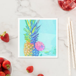 Serviette En Papier Ananas Tropical