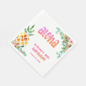 Serviette En Papier Ananas tropical Aloha floral N'IMPORTE QUEL ÂGE An (Coin)