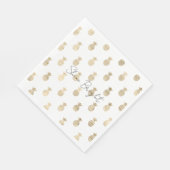 Serviette En Papier Ananas Tropical Gold (Coin)