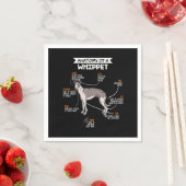 Serviette En Papier Anatomie D'Un Chien Whippet (En situation)