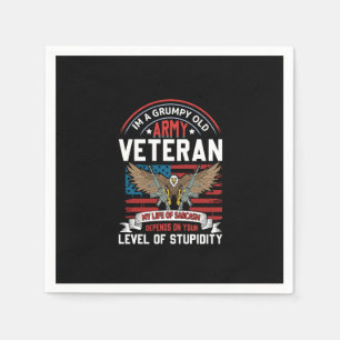 Serviette En Papier ancien combattant de l'armée