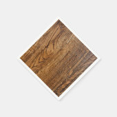 Serviette En Papier Ancien look de grain de bois (Coin)