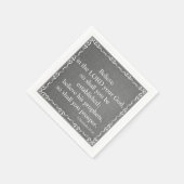 Serviette En Papier Ancien Testament Bible Citation - 2 Chroniques (Coin)