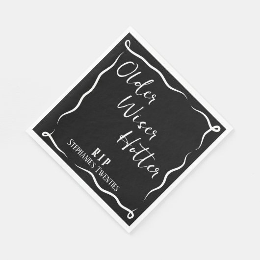 Serviette En Papier Ancien Wiser Hotter RIP 20s 30e anniversaire (Coin)