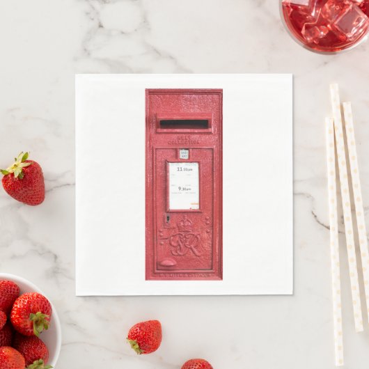 SERVIETTE EN PAPIER ANCIENNE ANGLETERRE (En situation)