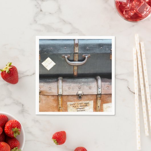 SERVIETTE EN PAPIER ANCIENNE ANGLETERRE (En situation)