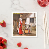 SERVIETTE EN PAPIER ANCIENNE ANGLETERRE (En situation)