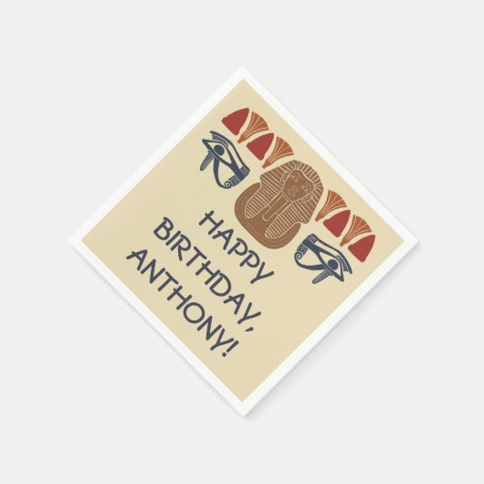 Serviette En Papier Ancienne Egypte Roi Tut Thème Personnalisé Parti (Coin)