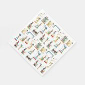 Serviette En Papier Ancienne Egypte Vintage Motif égyptien (Coin)