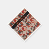 Serviette En Papier Ancienne mode Halloween Faux serviettes croisées (Coin)