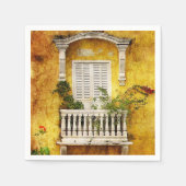 Serviette En Papier Ancienne Naples Carthagène Papier (Devant)