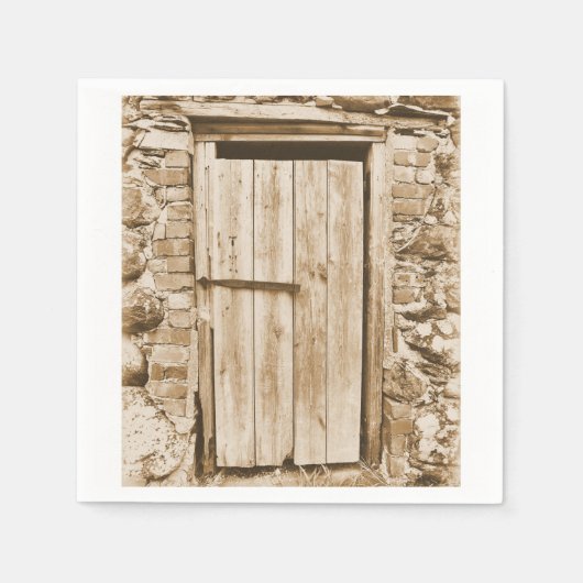 SERVIETTE EN PAPIER ANCIENNE PORTE DE GAIN (Devant)
