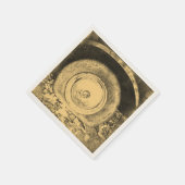 Serviette En Papier Ancienne Roue De Voiture Classique #2 (Coin)