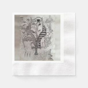 Serviette En Papier Anciens Aliens, Anubis