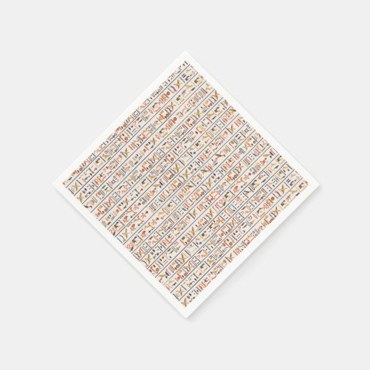 Serviette En Papier ancient egypt hieroglyphes pattern background hist (Coin)