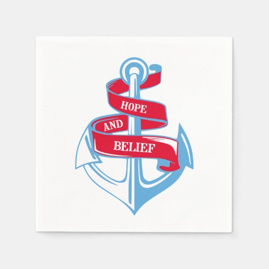 Serviette En Papier Ancre (Devant)