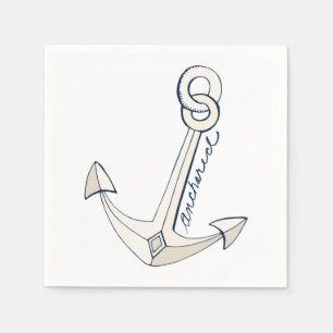 Serviette En Papier Ancre