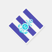 Serviette En Papier Ancre bleue (Coin)