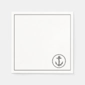 Serviette En Papier Ancre de bateau (Devant)