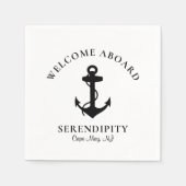 Serviette En Papier Ancre de bateau moderne (Devant)