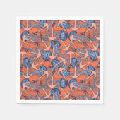 Serviette En Papier Ancre Et Motif De Méduse (Devant)