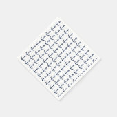 Serviette En Papier Ancre marine Bleu (Coin)