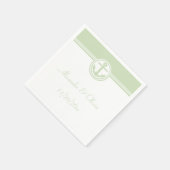 Serviette En Papier Ancre marine verte à la menthe (Coin)