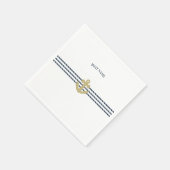Serviette En Papier Ancre nautique, Corde (Coin)
