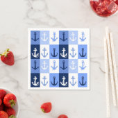 Serviette En Papier Ancres (En situation)