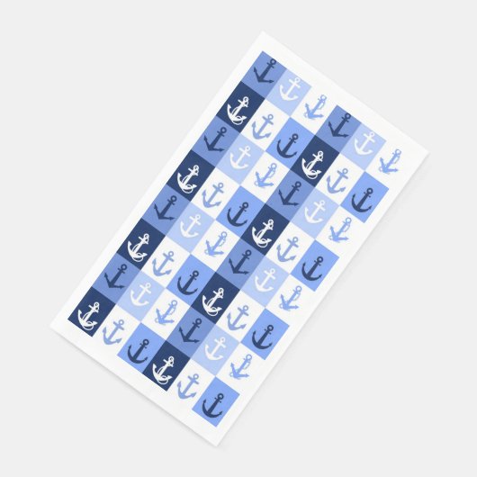 Serviette En Papier Ancres (Coin)