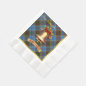 Serviette En Papier Anderson Personnalisé Tartan Christmas (Coin)
