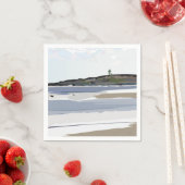 Serviette En Papier Andrea Brand #2 Popham - Stormy Popham Beach, Main (En situation)