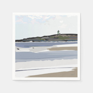 Serviette En Papier Andrea Brand #2 Popham - Stormy Popham Beach, Main