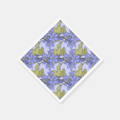 Serviette En Papier Anémones bleues (Coin)
