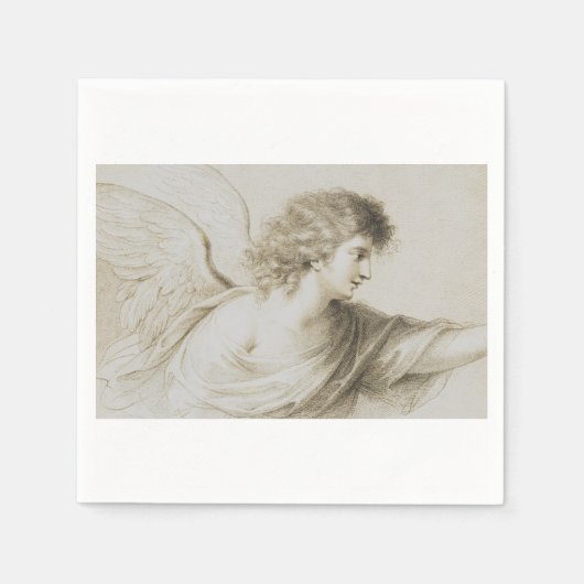 Serviette En Papier ange chrétien par Francesco Bartolozzi (Devant)