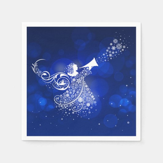 Serviette En Papier Ange de Noël (Devant)