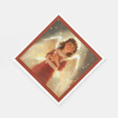 Serviette En Papier Ange de Noël 4 (Coin)
