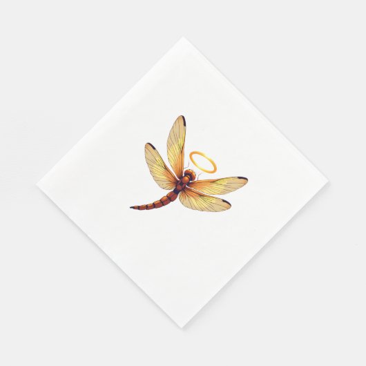 Serviette En Papier Ange Dragonfly (Coin)