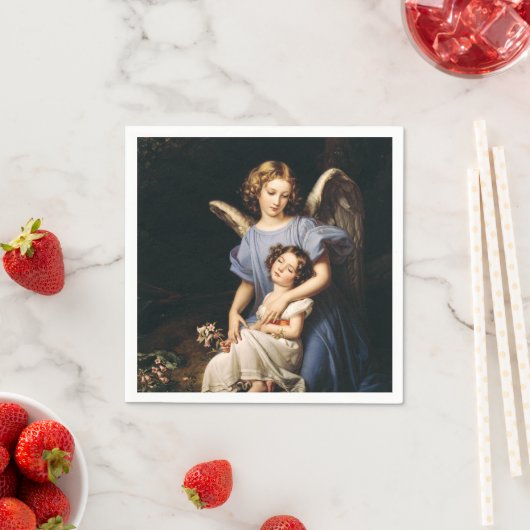 Serviette En Papier Ange du Guardian par Joseph Karl Stieler (En situation)