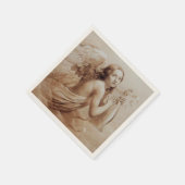 SERVIETTE EN PAPIER ANGE JOUER LYRA SUR LES NUAGES (Coin)