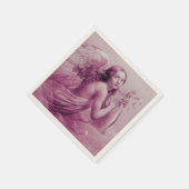 SERVIETTE EN PAPIER ANGE JOUER LYRA SUR LES NUAGES (Coin)