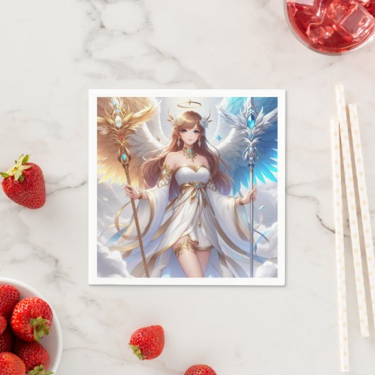 SERVIETTE EN PAPIER ANGEL 444 (En situation)