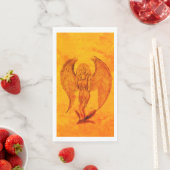 Serviette En Papier Angel en style tatouage (En situation)