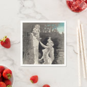 Serviette En Papier Angel et déesse Valentine (En situation)