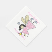Serviette En Papier Angel/Fée (rose) (Coin)